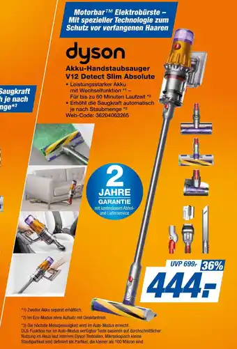 Expert Dyson akku-handstaubsauger v12 detect slim absolute Angebot