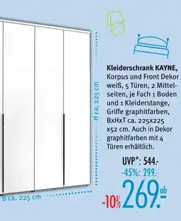 Trends Möbel Kleiderschrank kayne Angebot