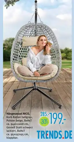 Trends Möbel Hängesessel nico Angebot