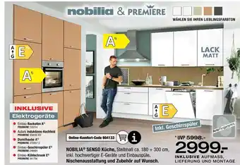Ostermann Nobilia senso küche Angebot