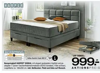 Ostermann Harper boxspringbett harper sendai Angebot
