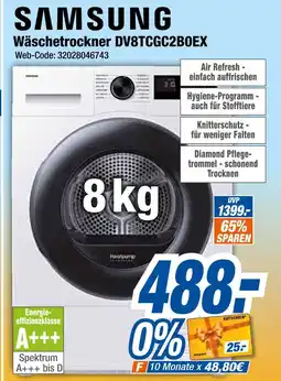 Expert Samsung wäschetrockner dv8tcgc2boex Angebot
