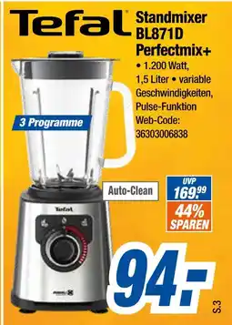 Expert Tefal standmixer bl871d perfectmix+ Angebot
