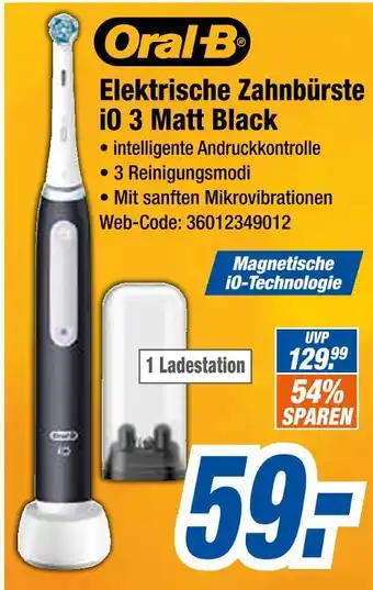 Expert Oral-b elektrische zahnbürste io 3 matt black Angebot