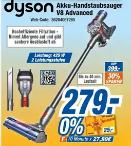Expert Dyson akku-handstaubsauger v8 advanced Angebot