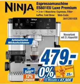 Expert Ninja espressomaschine es601eu luxe premium Angebot