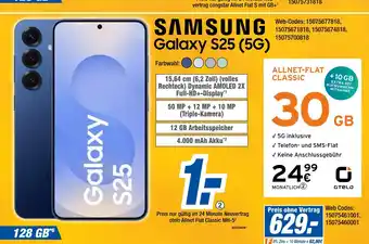 Expert Samsung smartphone galaxy s25 (5g) Angebot