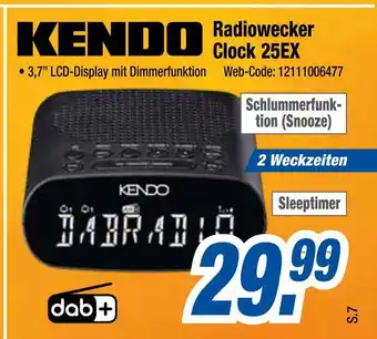 Expert Kendo radiowecker clock 25ex Angebot
