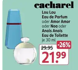 Rossmann Cacharel lou lou eau de parfum Angebot