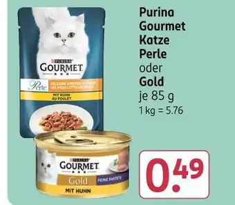 Rossmann Purina gourmet katze perle Angebot