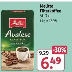 Rossmann Melitta filterkaffee Angebot