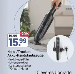 Rossmann Nass-/trocken-akku-handstaubsauger Angebot
