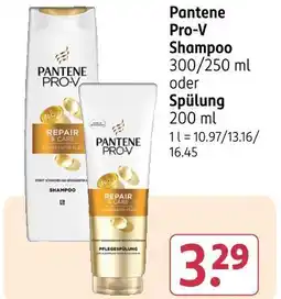 Rossmann Pantene pro-v shampoo Angebot