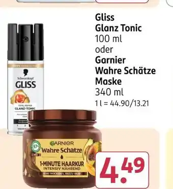 Rossmann Gliss glanz tonic Angebot