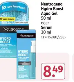 Rossmann Neutrogena hydro boost aqua gel Angebot
