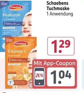Rossmann Schaebens hyaluron tuchmaske Angebot