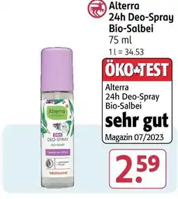 Rossmann Alterra 24h deo-spray bio-salbei Angebot