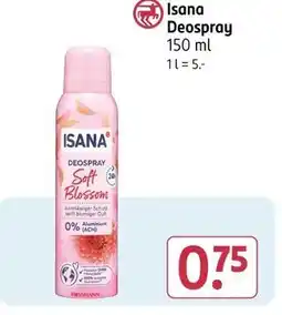 Rossmann Isana deospray soft blossom Angebot
