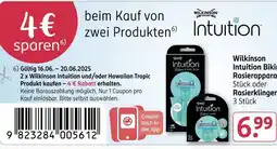 Rossmann Wilkinson wilkinson intuition bikini rasierapparat oder rasierklingen Angebot