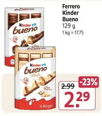 Rossmann Ferrero kinder bueno Angebot