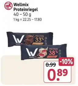 Rossmann Wellmix proteinriegel Angebot