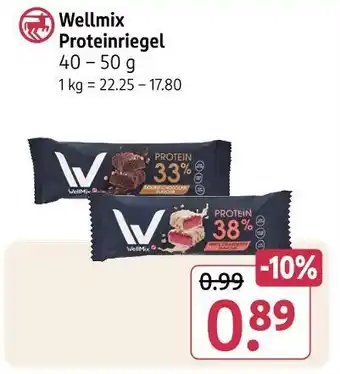 Rossmann Wellmix proteinriegel Angebot