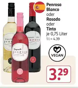 Rossmann Penrosa blanco oder rosado oder tinto Angebot