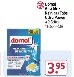 Rossmann Domol geschirr-reiniger tabs ultra power Angebot