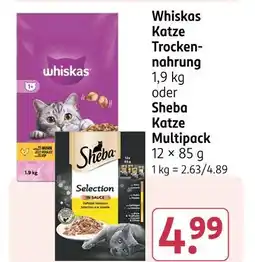 Rossmann Whiskas katze trockennahrung Angebot