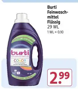 Rossmann Burti feinwaschmittel flüssig Angebot