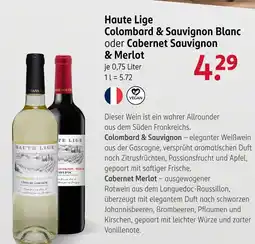Rossmann Haute lige colombard & sauvignon blanc oder cabernet sauvignon & merlot Angebot