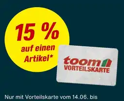 toom Baumarkt Toom vorteilskarte Angebot