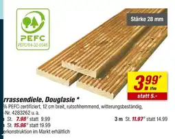 toom Baumarkt Pefc terrassendiele, douglasie Angebot