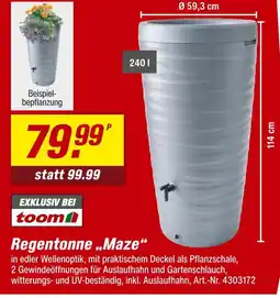 toom Baumarkt Toom regentonne „maze“ Angebot