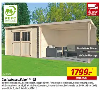 toom Baumarkt Pefc gartenhaus „eden“ Angebot