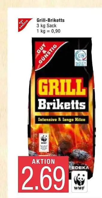 Marktkauf Gut & Günstig Grill-Briketts 3kg Angebot