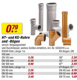 toom Baumarkt Ht- und kg-rohre und -bögen Angebot