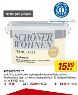 toom Baumarkt Schöner wohnen trendfarbe Angebot