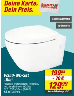toom Baumarkt Toom wand-wc-set „rio“ Angebot