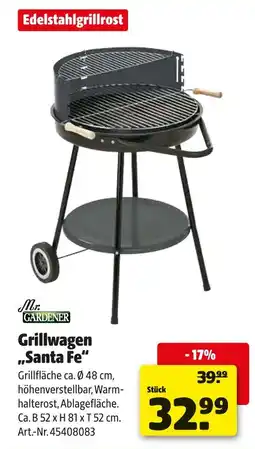Hagebau Mr. gardener grillwagen santa fe Angebot