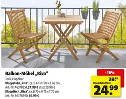 Hagebau Balkon-möbel „riva“ Angebot