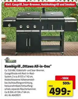 Hagebau Mr. gardener kombigrill „ottawa all-in-one“ Angebot