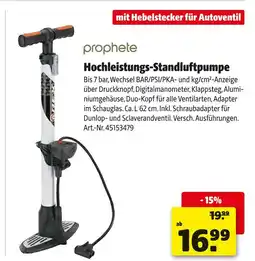Hagebau Prophete hochleistungs-standluftpumpe Angebot