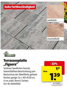Hagebau Mr. gardener terrassenplatte „figuera“ Angebot