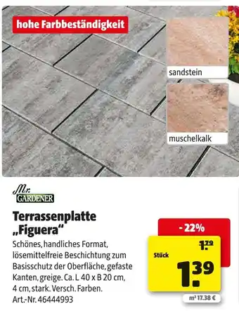 Hagebau Mr. gardener terrassenplatte „figuera“ Angebot