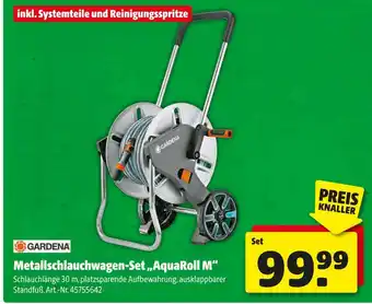 Hagebau Gardena metallschlauchwagen-set „aquaroll m“ Angebot