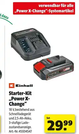Hagebau Einhell starter-kit „power x-change“ Angebot