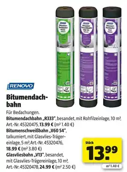 Hagebau Renovo bitumendachbahn Angebot