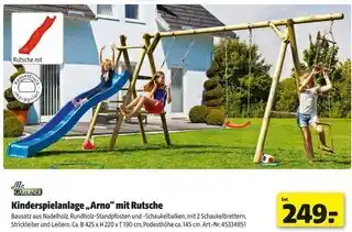 Hagebau Mr. gardener kinderspielanlage „arno“ mit rutsche Angebot