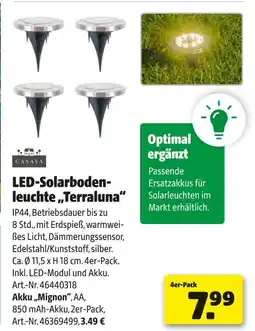 Hagebau Casaya led-solarbodenleuchte „terraluna“ Angebot